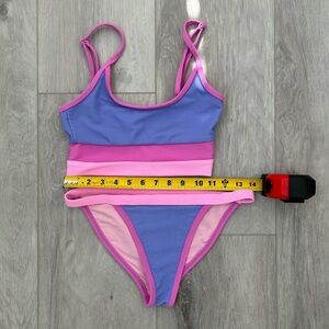 Beach Riot Bikini in Blue and Pink